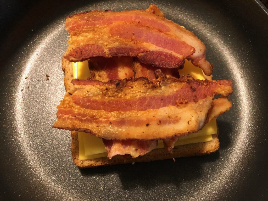 Layer of bacon