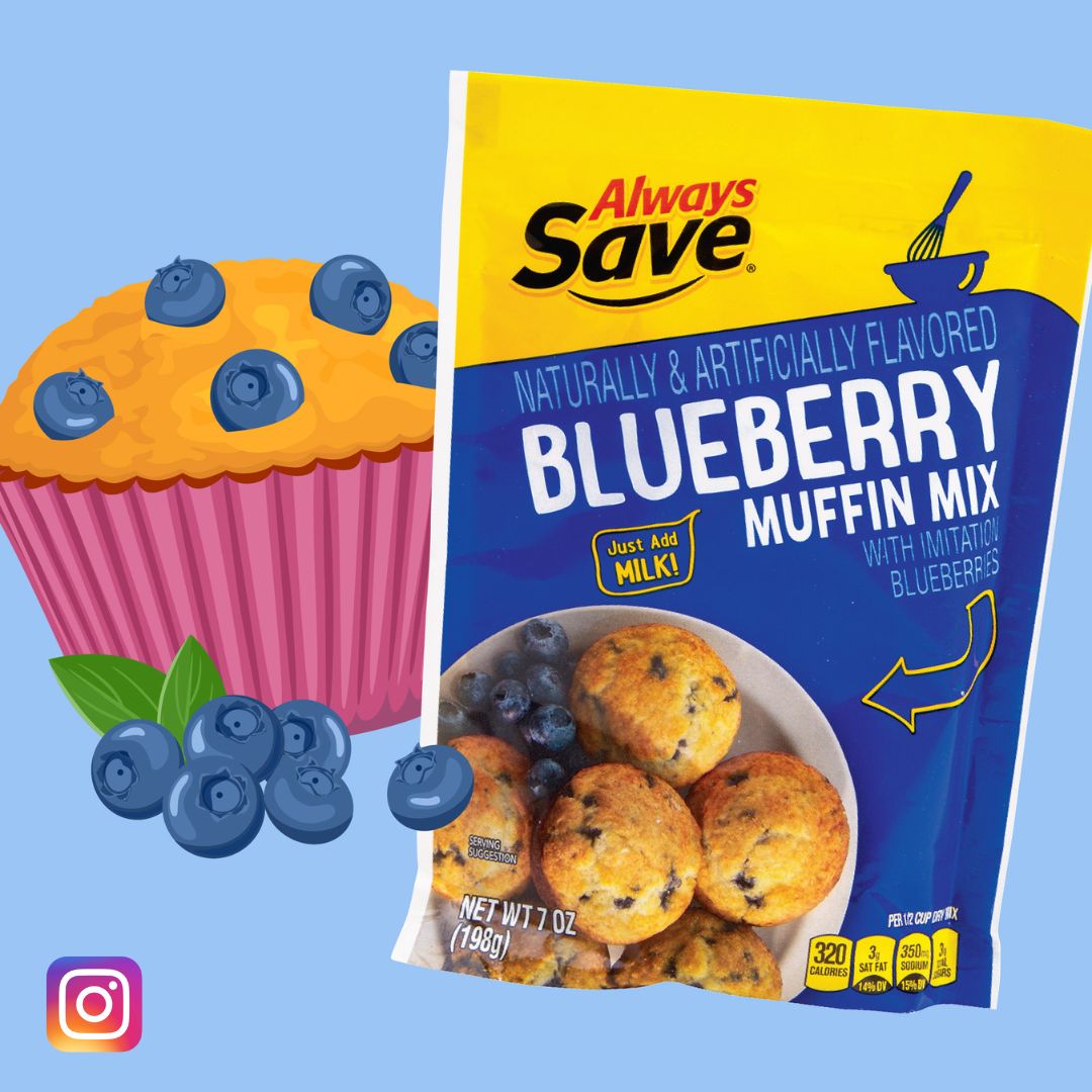 February 2024 Product Highlight Blueberry Muffin Mix