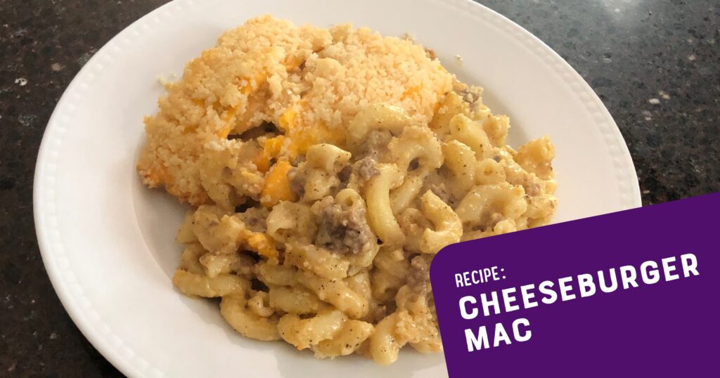 2024 Oct Recipe of the Month Cheeseburger Mac