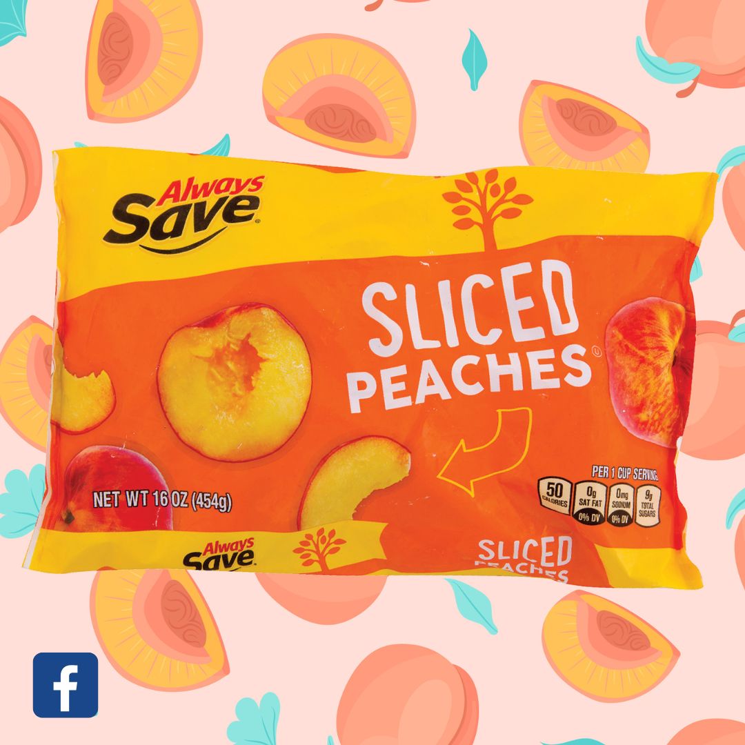 March 2025 Social Media Frozen Sliced Peaches